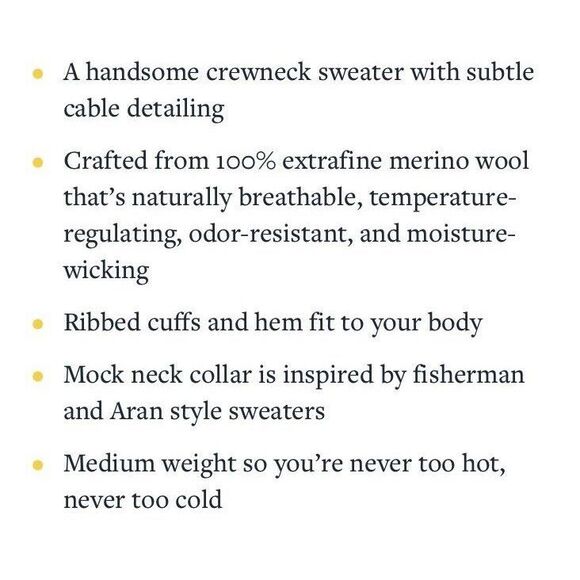 Taylor Stitch Ventana Sweater In Navy Merino Wool XS 36 Unisex NWT - Picture 15 of 15